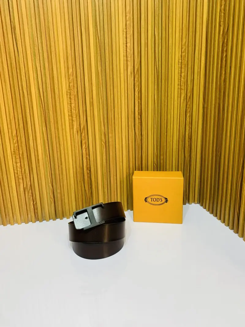12 TODD'S BLACK BROWN PREMIUM QUALITY BELT WITH BOX - Image 2