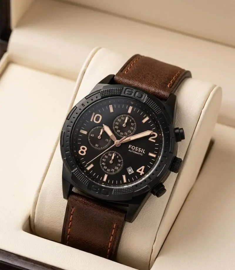 Fossil Bronson Chronograph Luggage Leather