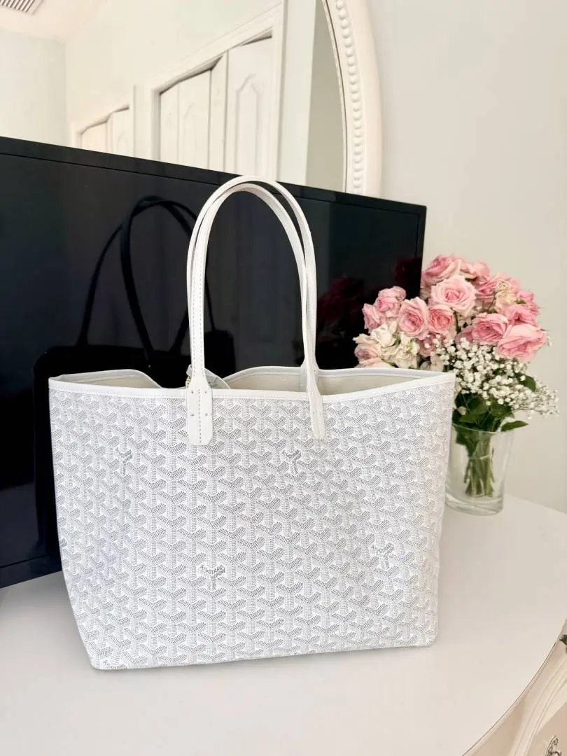 Goyard Artios GM White Tote WithWallet Dustcover - Image 2
