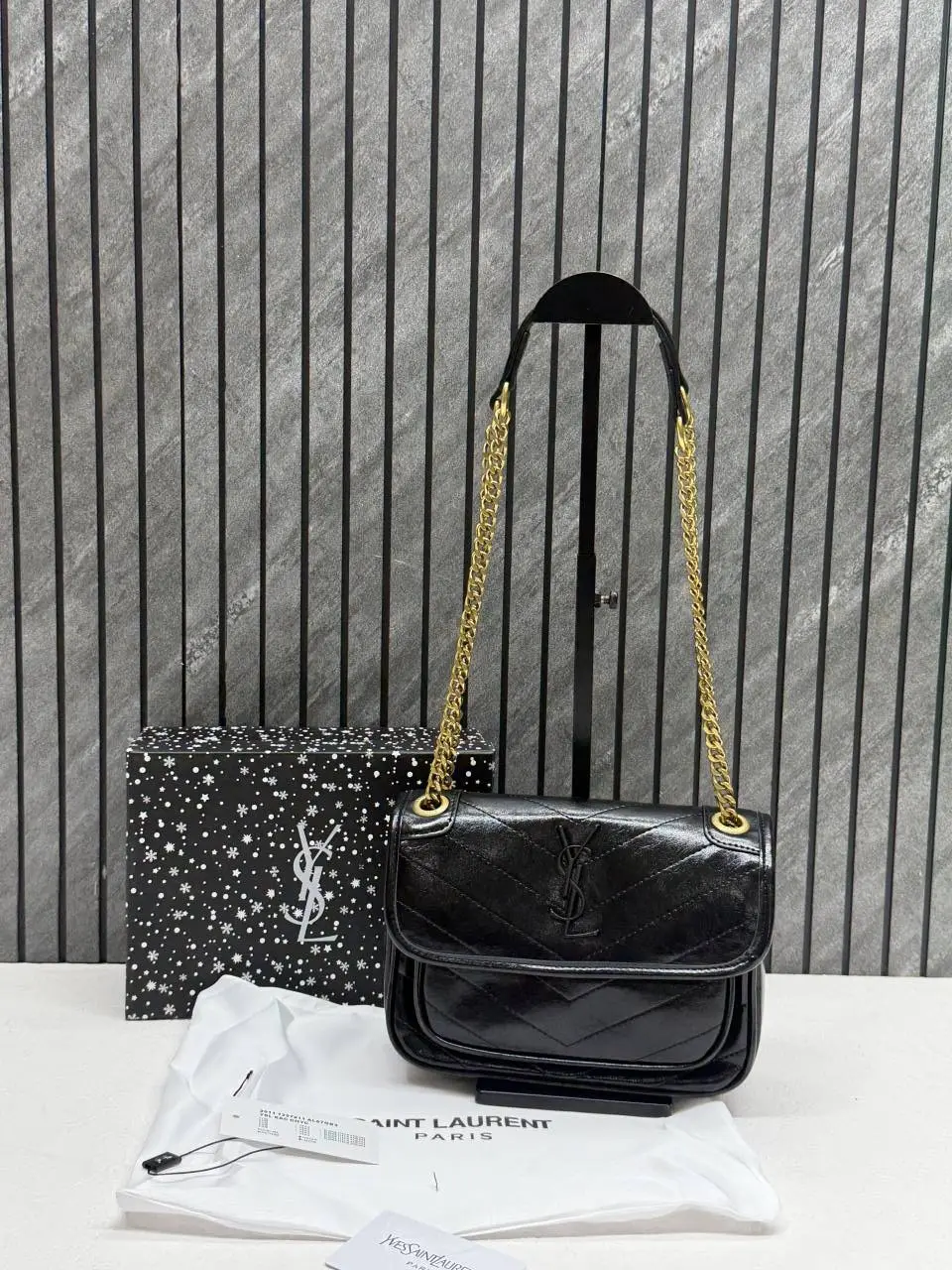Ysl niki 1825 Small ShoulderBag With Original Box & DustCover - Image 3