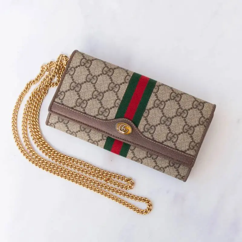 Gucccii 70 ChainWallet With Original Box & DustCover - Image 4