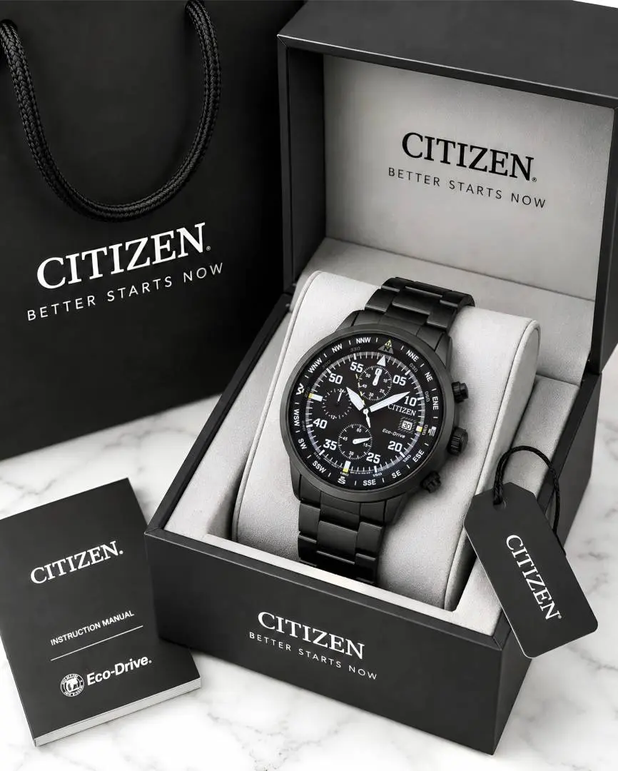 Citizen Mens Eco-Drive Aviator Chronograph - Image 4