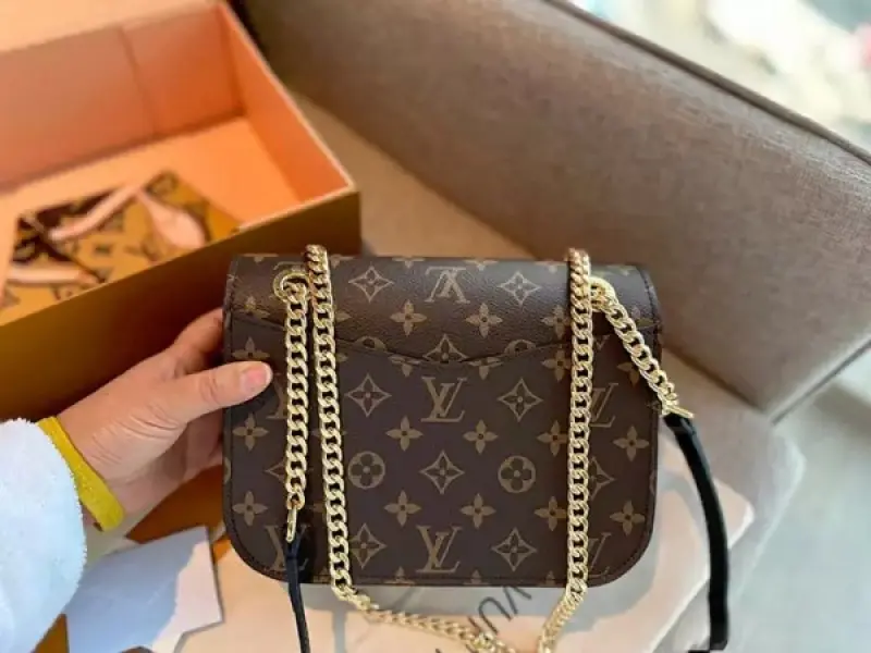 Louis Vuitton LV PASSY Monogram High Premium Quality Shoulder Bag With OG Box & Dust Bag (Brown - 579) - Image 9