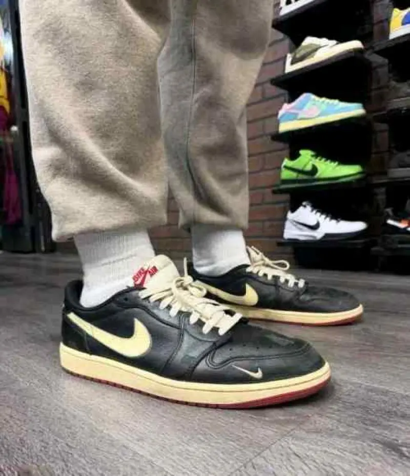Nike Air Jordan 1 Low Bike x Nigel Sylvester Semi UA 548 - Image 3