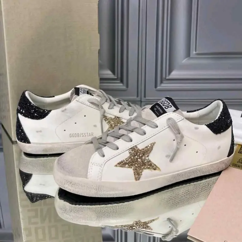 Golden Goose Gold White Black - Image 4