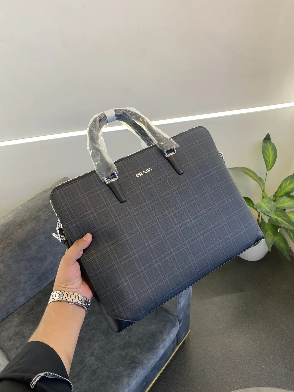 Prada black Professionauldouble zip and back zip laptop bag - Image 2