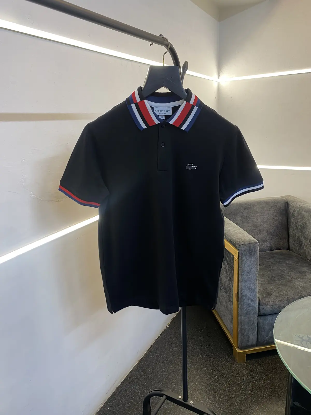 Lacoste Imported quality polo tshirt black