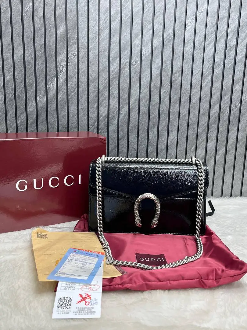 Gucci Dionysus Large Patent Leather Premium Withbox DustCover - Image 4