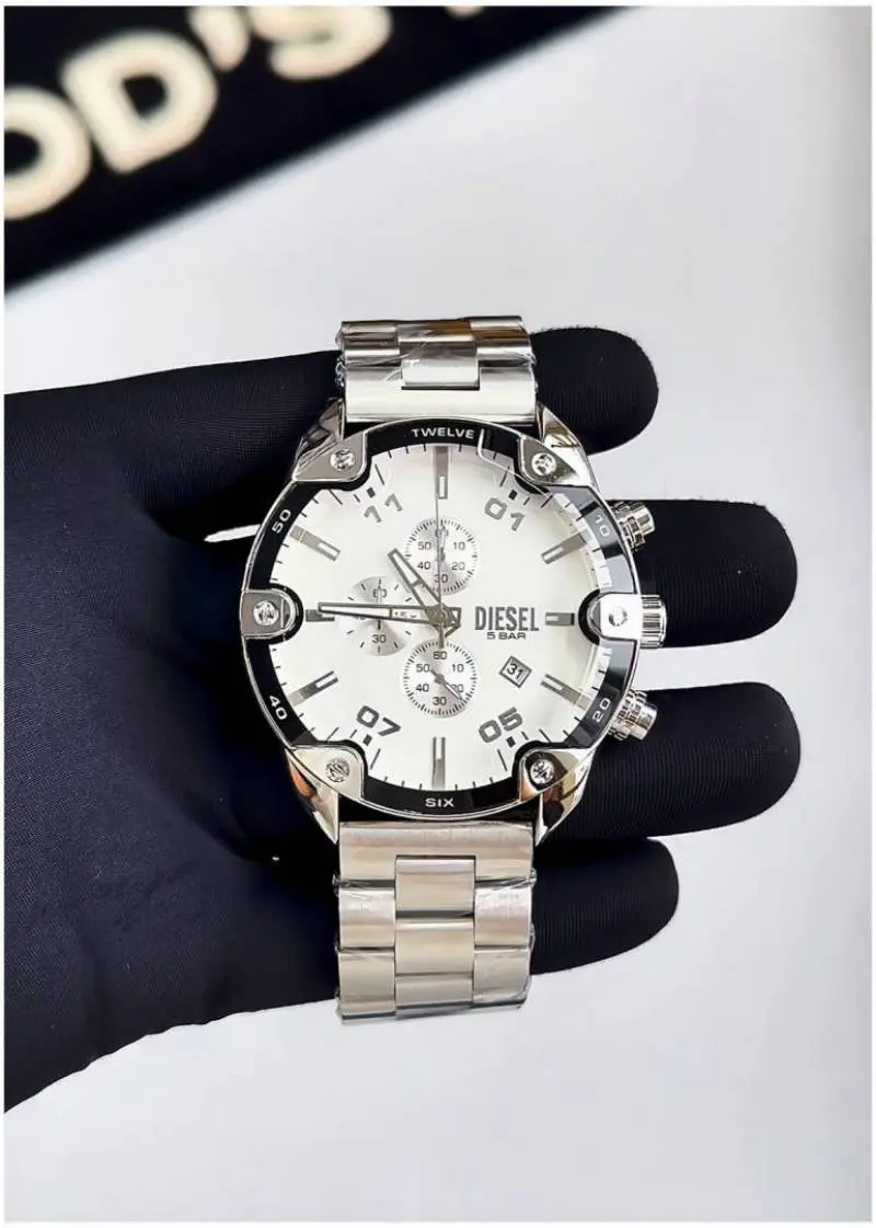 Diesel Spiked silver white - Image 2