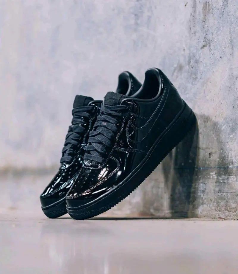 Nike Airforce 1 07 Black Patent 2617 - Image 3