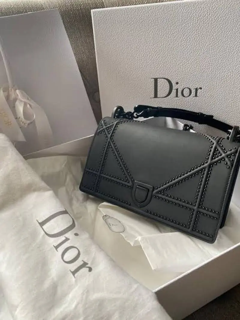 Dior Dioorama Matte Black Shoulder Bag With OriginalBox & DustCover Packing - Image 4