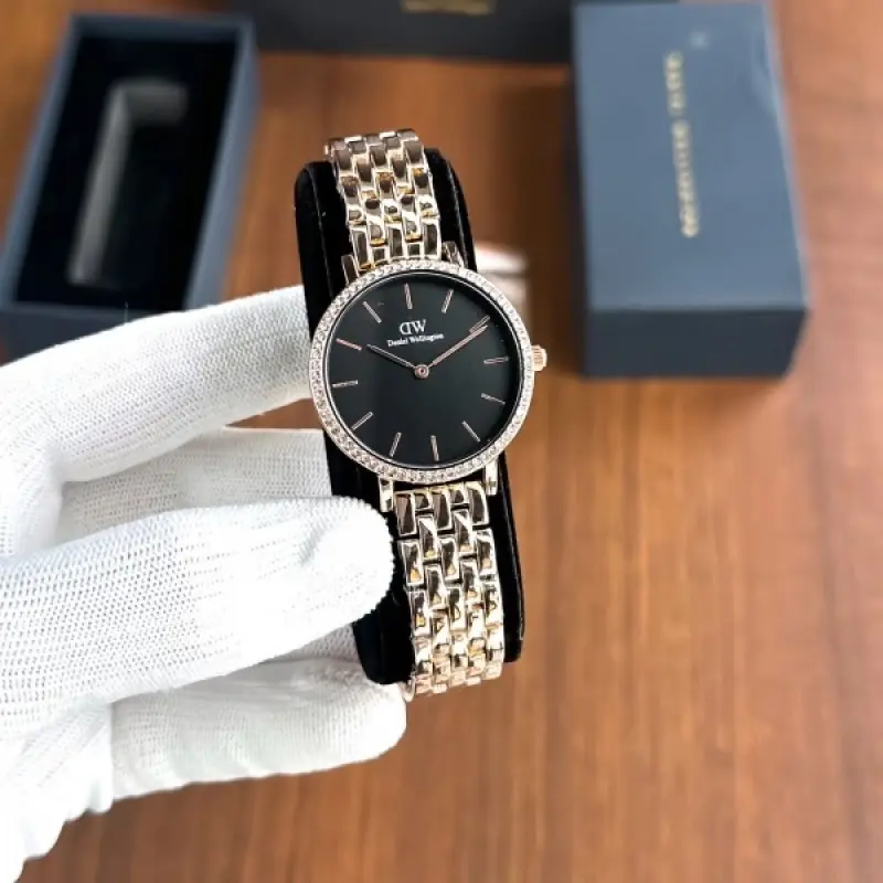 daniel wellington Rosegold Black - Image 2