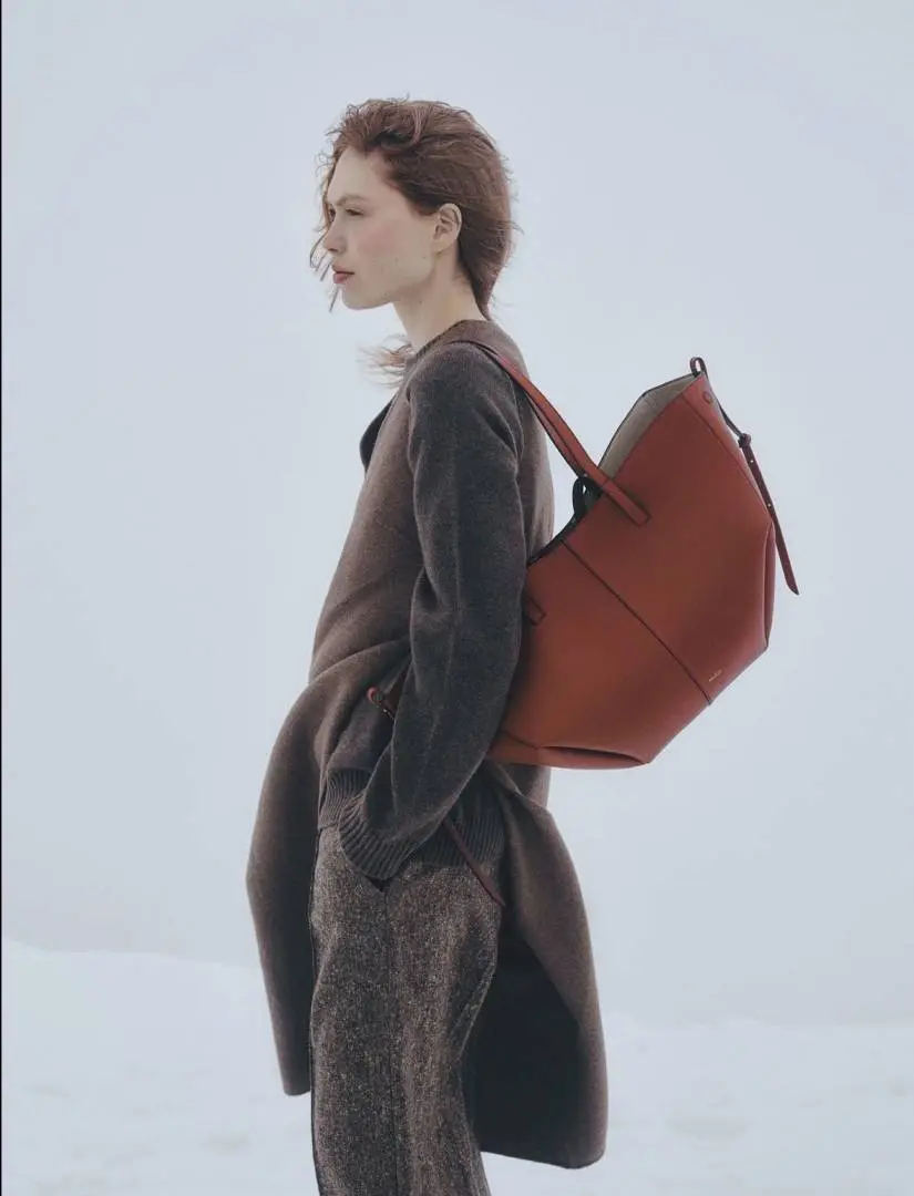 Polenne Red Clay Cyme Large Premium Tote With Wallet & DustCover - Image 2