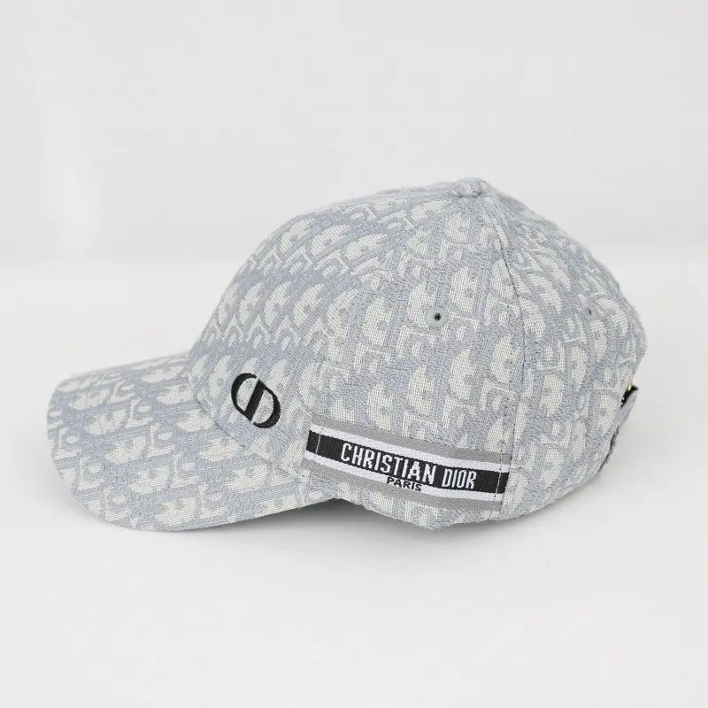 Dior Cd Oblique Monogram Premium Unisex Cap ( With Safety Box ) Grey - Image 2