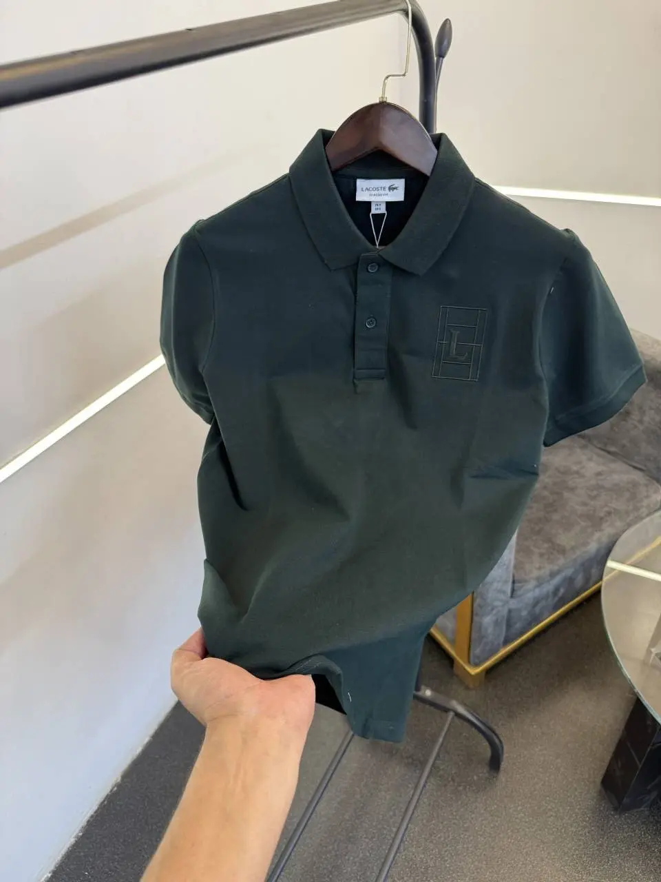 Lacoste imported polo tshirt bottle green - Image 2