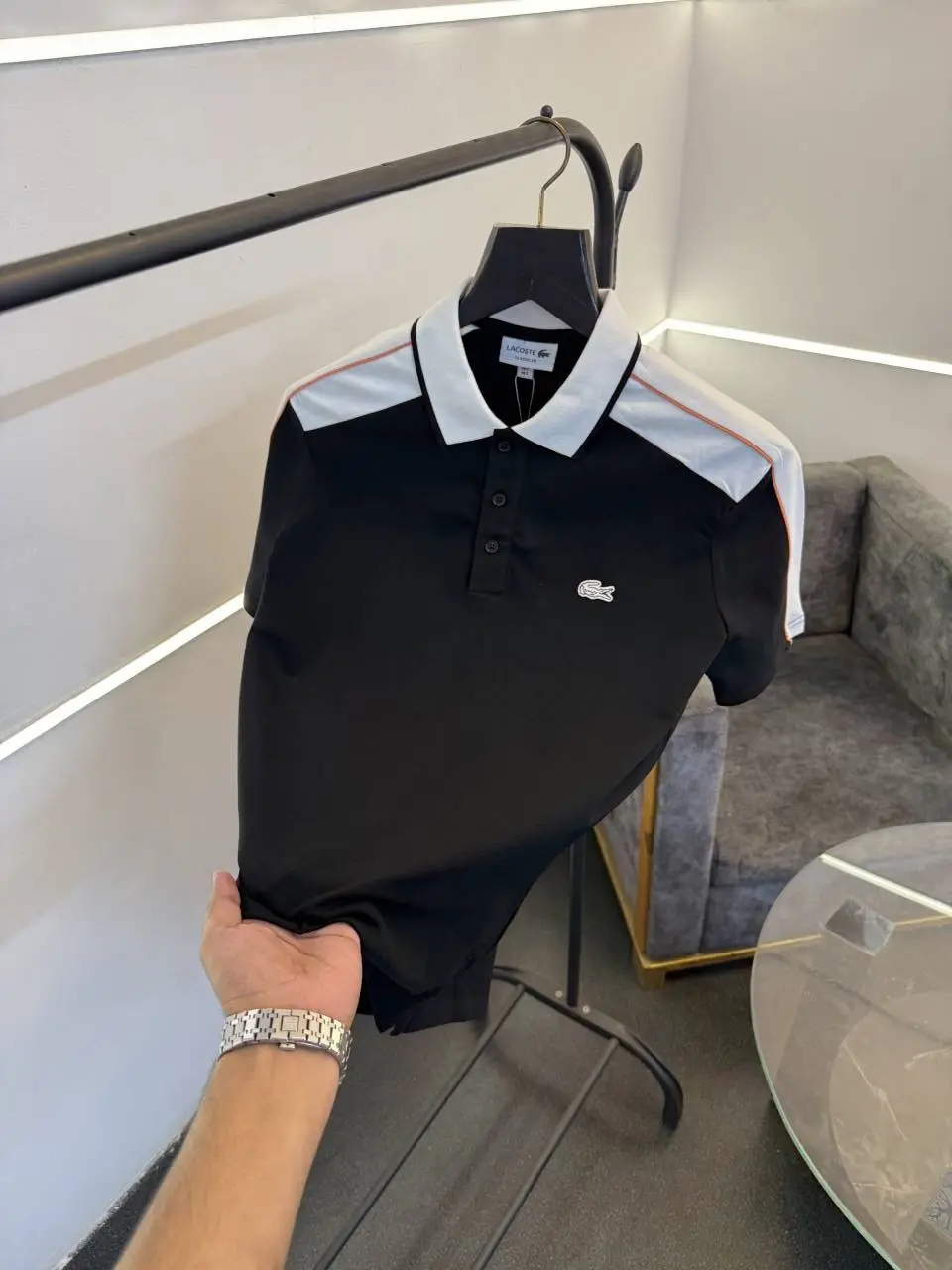 Lacoste imported polo tshirt black - Image 2