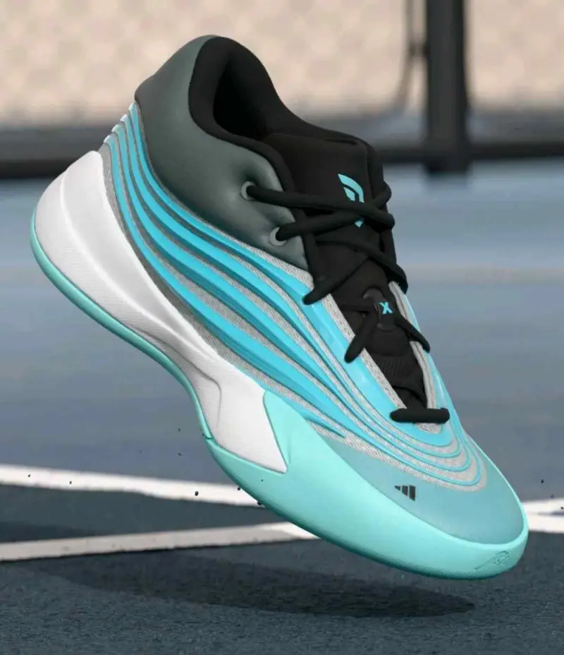 Adidas Dame X Older Kids (GS)Flash AquaCore BlackGrey331