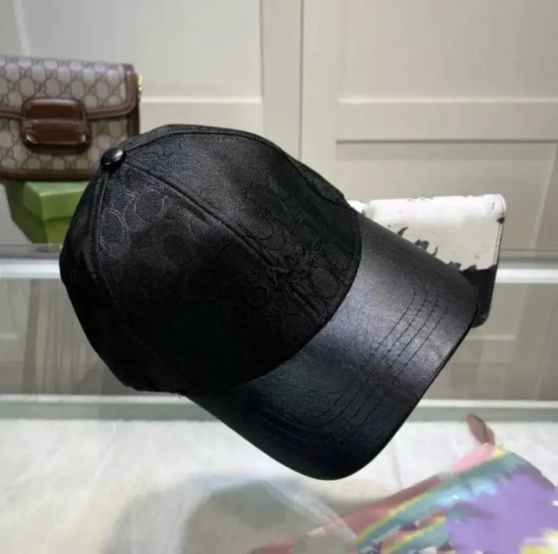 Coach new york Monogram Black Logo Premium Unisex Cap With Safety Box - Image 3