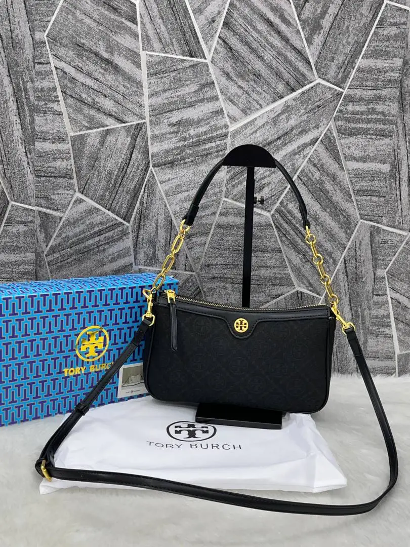 Torryy Burch Black Studio Shoulder Crossbody Bag With OriginalBox & DustCover - Image 3