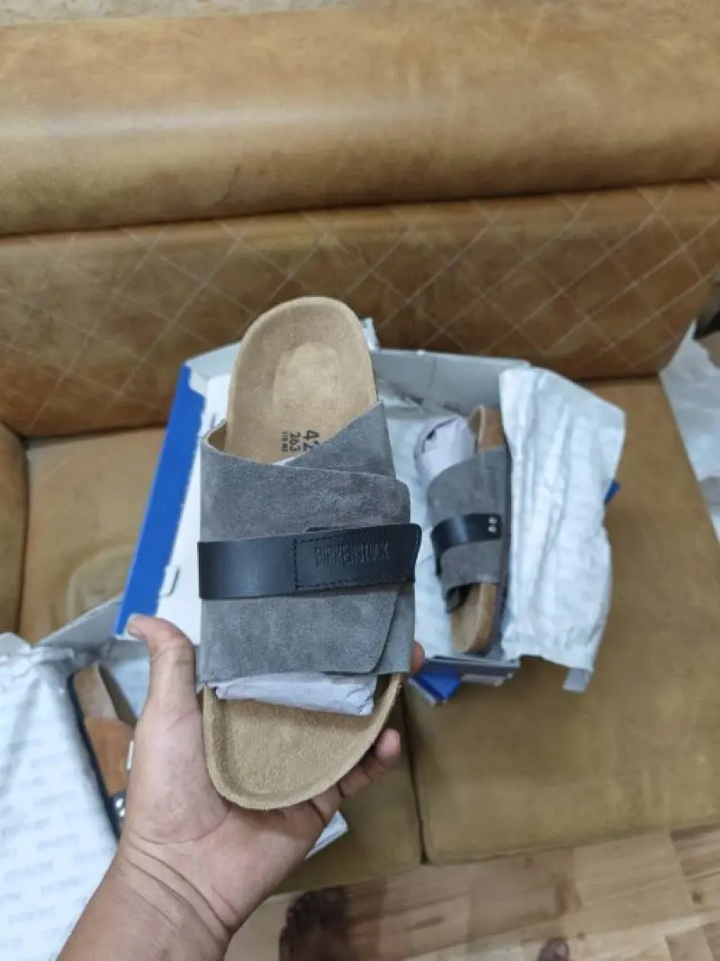 Birkenstock kyoto Grey suede - Image 3