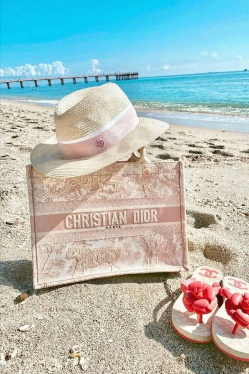 Dior Book Tote Pink Toile De Jouy With OG Box & Dust Bag & Scarf (Pink Tiger - 574) - Image 3