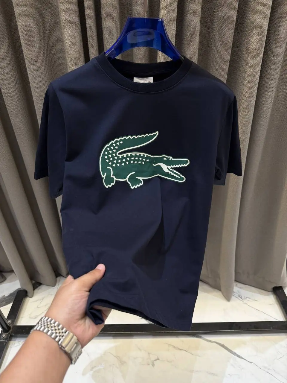 Lacoste Premium Navy Store Article Tshirt - Image 3
