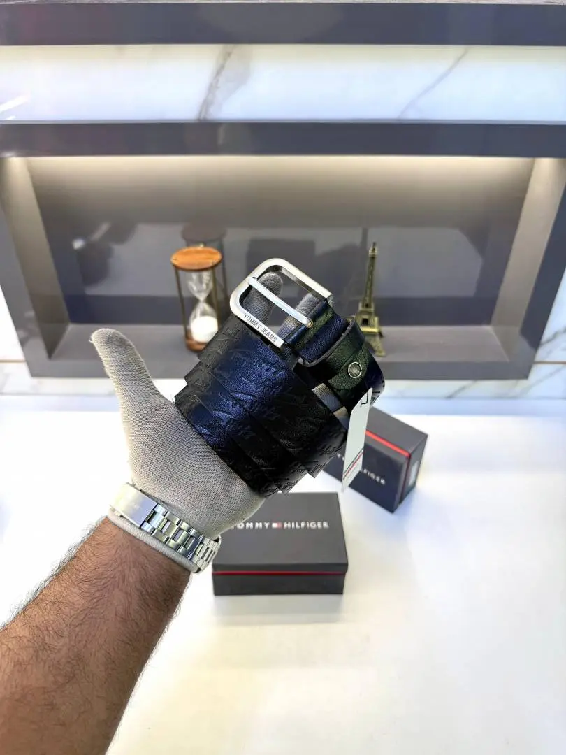 Tommy Hilfigar Black Premium Quality Belt Fa 495