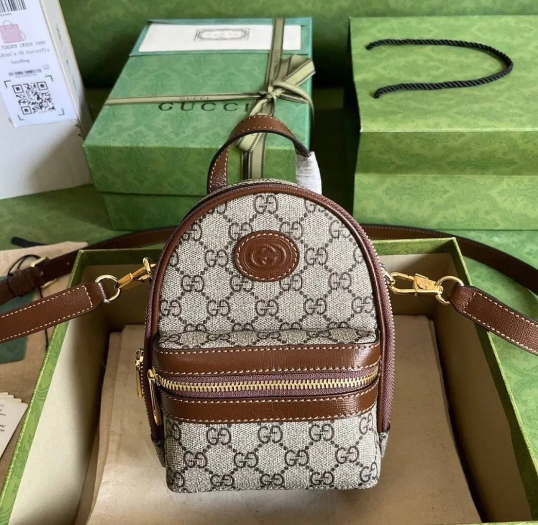 Gucci Multi-Function Crossbody Bag Interlocking Logo With OriginAuldoubleBox - Image 7