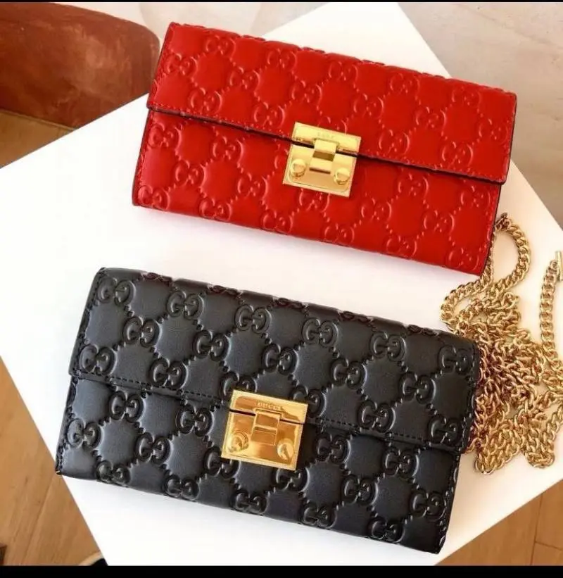 Gucci GG Padlock Chain On Wallet Premium Coded With OriginalPacking - Image 2