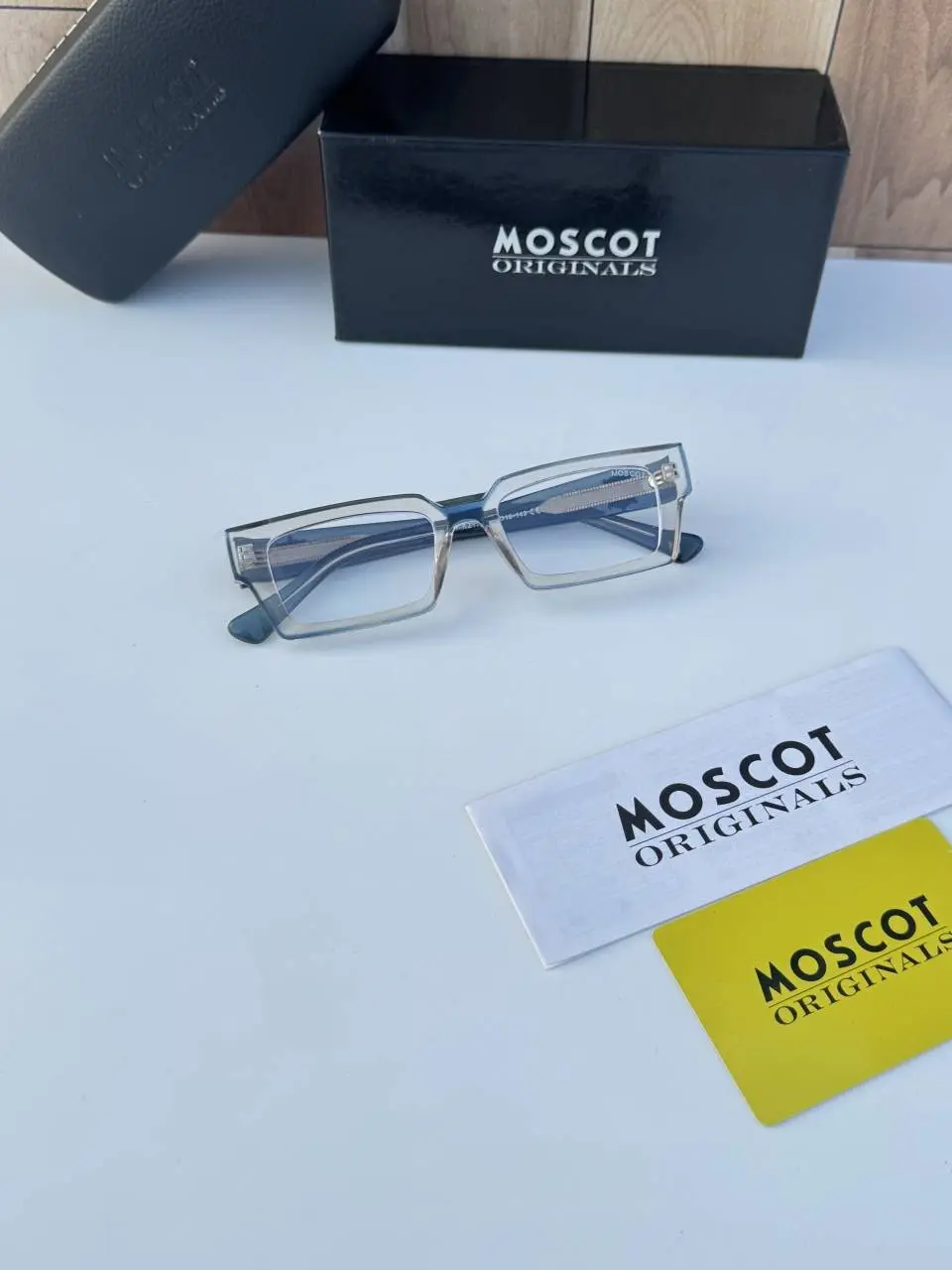 Moscot 1158 peach blue plano - Image 5
