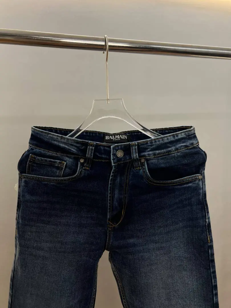 Balmain Paris Premium Regular fit Denim with back pocket Logo Sale Offer 853 - Image 4