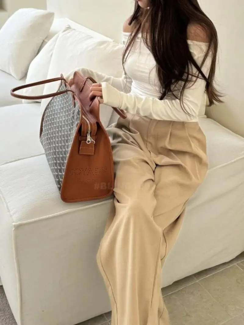 Goyaard Hardy Premium Quality Tote Bag With Extra Pouch & Dust Bag (Brown - 1197) - Image 2