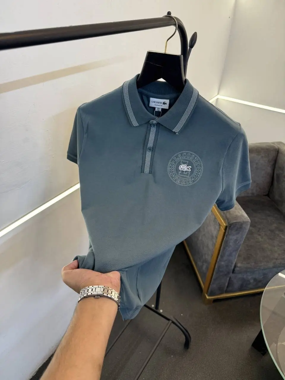 Lacoste green imported polo tshirt - Image 2