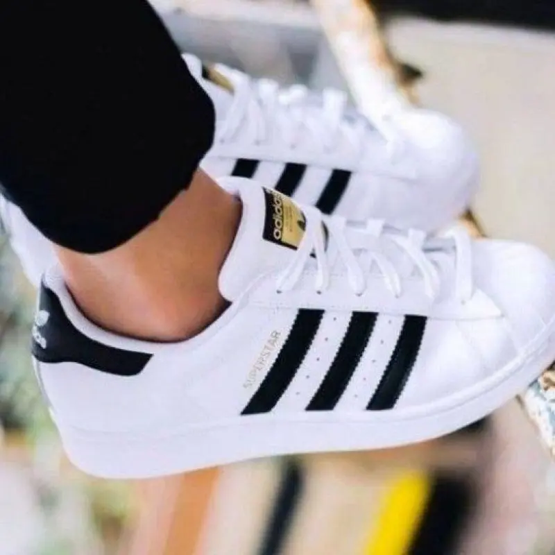 Adidas Superstar White Black Leather Fix #170 - Image 2