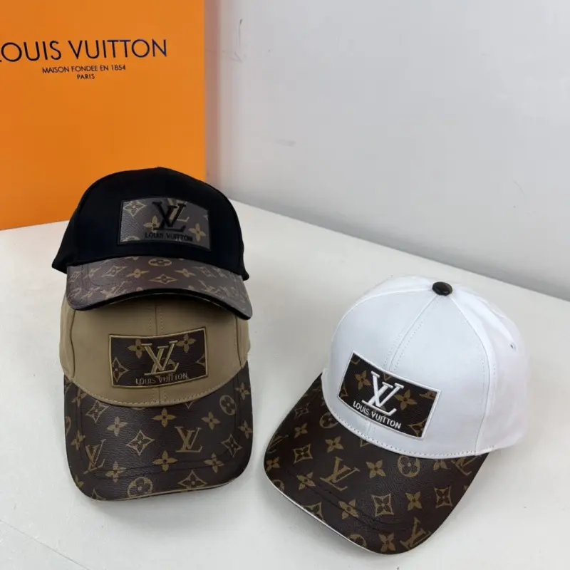 Louis Vuitton Front Logo White Monogram Premium Unisex Cap (With Safety Box) - Image 8
