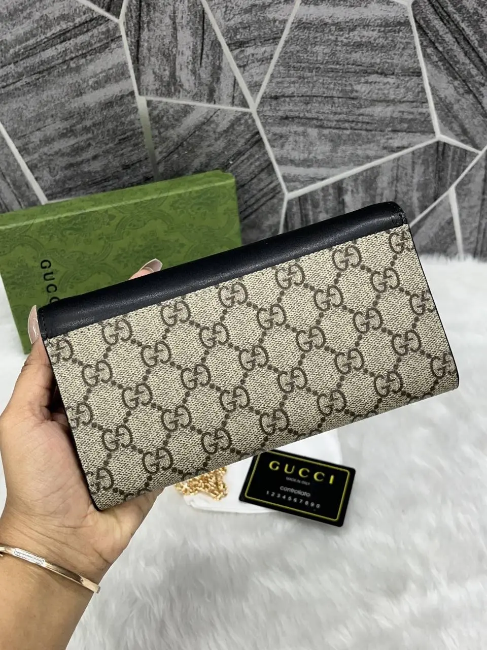 Gucci GG Padlock Chain On Wallet Premium Coded With OriginalPacking - Image 8