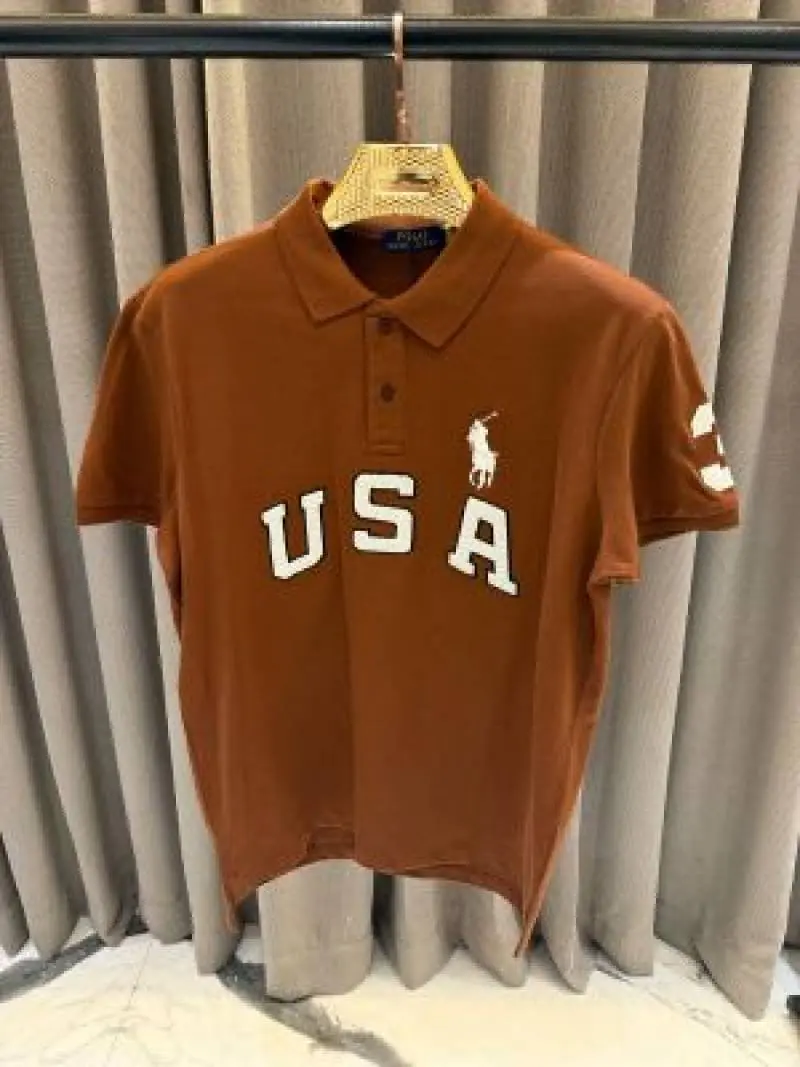 No return Ralf Lauren imported Polo Tshirt Brown