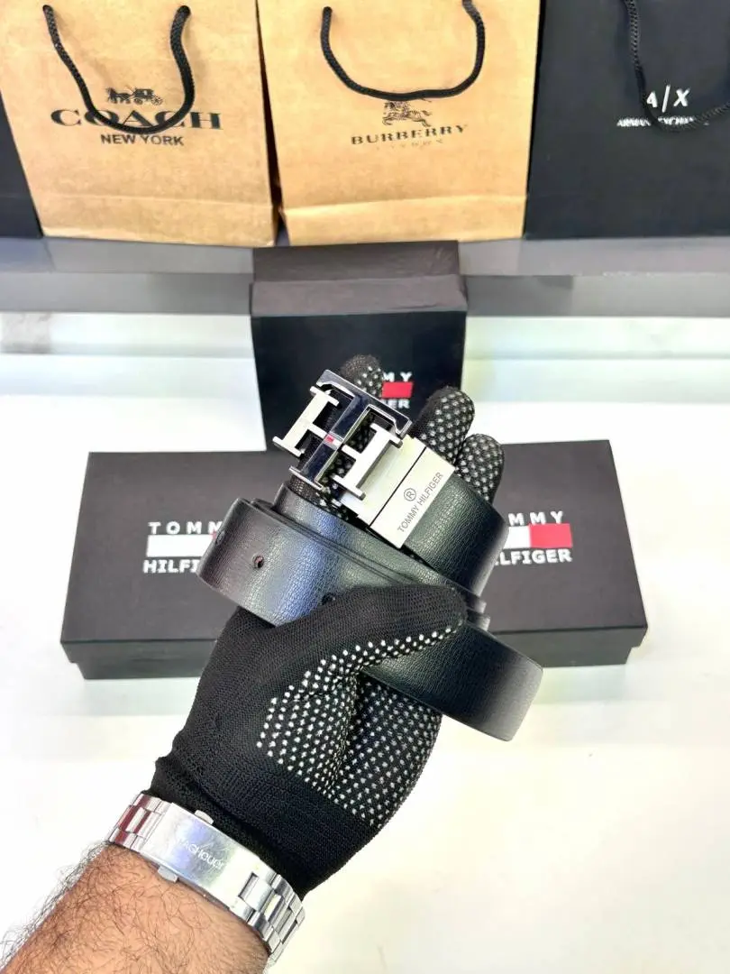 Tommy Hilfigar Silver Belt Fa 104
