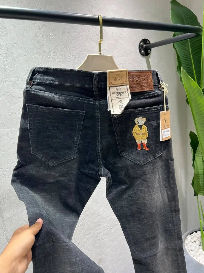 Ralph Lauren Bootcut Premium Imported Fabric Denim With Back Pocket Embroidered Work Logo 4582 - Image 5