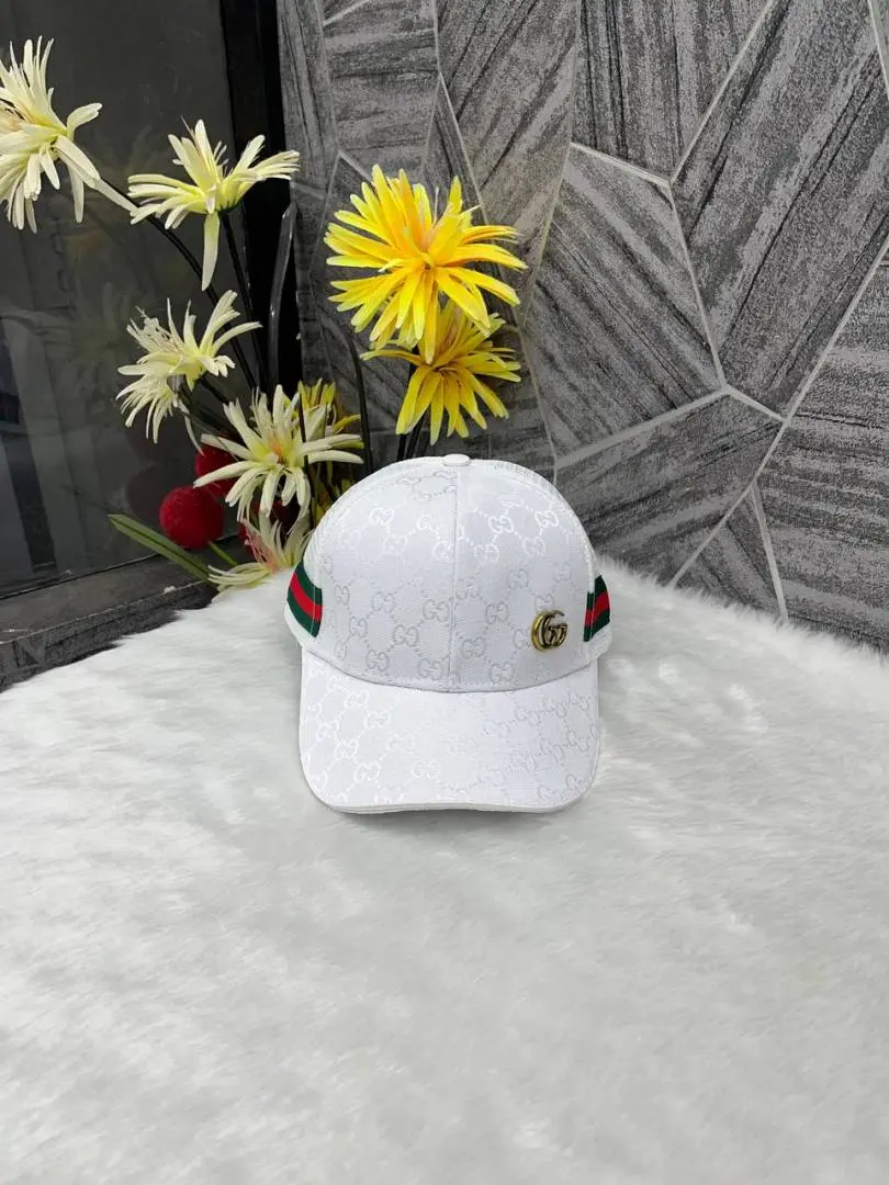 Gucci GG Small Side Logo Stripes Premium Net Unisex Cap With Safety Box - Image 4