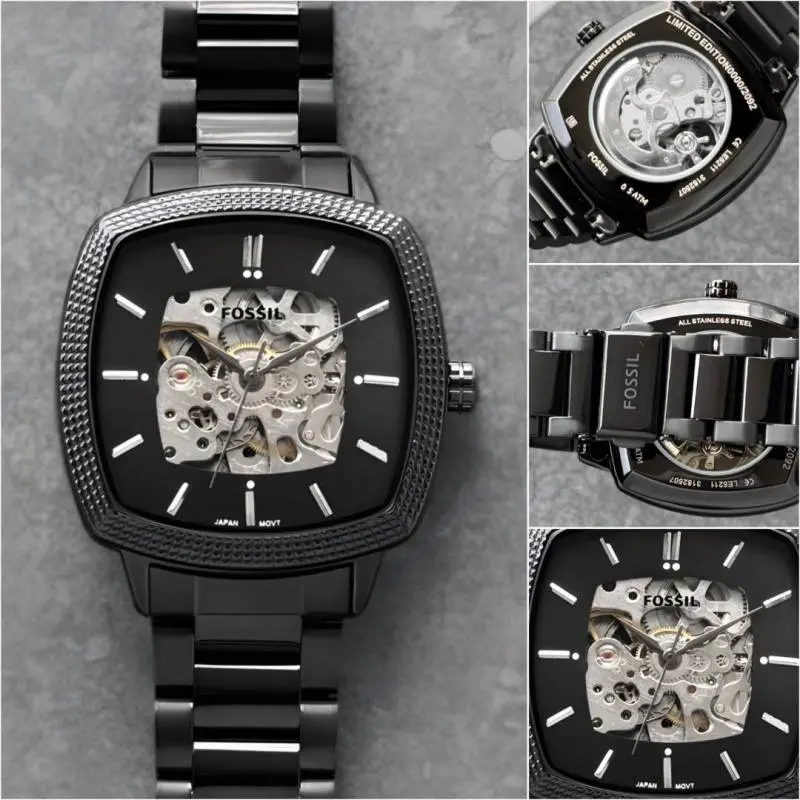 Fossil x Nick Jonas Machine Luxe Automatic full black - Image 4