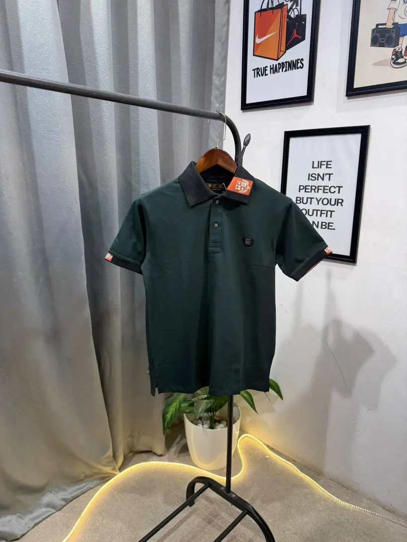 Loro piana bottle green imported luxury box pack Polo tshirt - Image 2