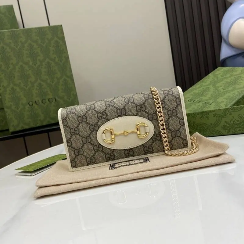 Gucci 71 Horsebit 1955 ChainWallet Crossbody With OriginalBox DustCover Premium - Image 3