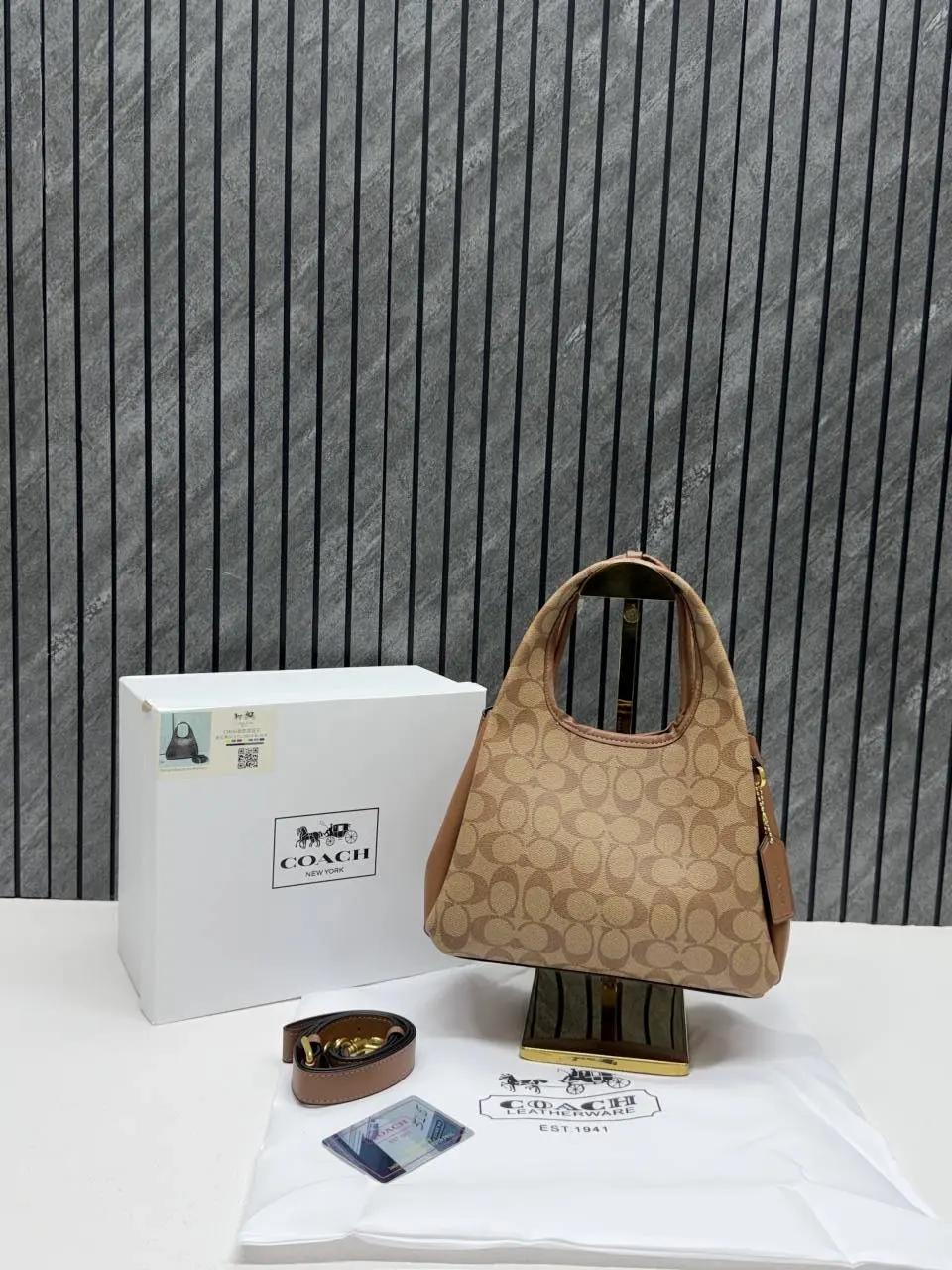 Coach Lana 23 Brown-Mono With OriginalBox DustCover LongBelt - Image 2