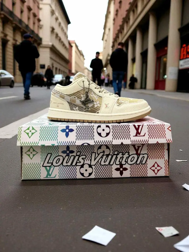 Nike Air jordan 1 low X Loiuss Vuitton Mercy 6013 - Image 5
