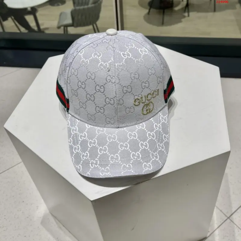 Gucci GG Harmosas White Premium Unisex Cap (With Box) - Image 2