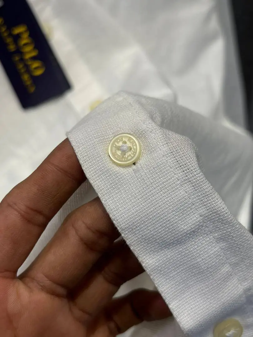 Ralph LAUREN P-OLO IMPORTED STORE ARTICLE SHIRT linen fabric - Image 3