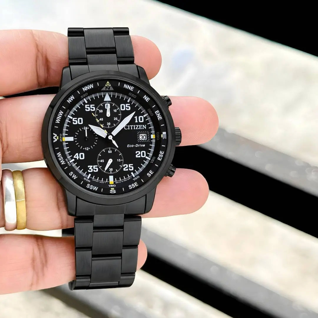 Citizen Mens Eco-Drive Aviator Chronograph - Image 5