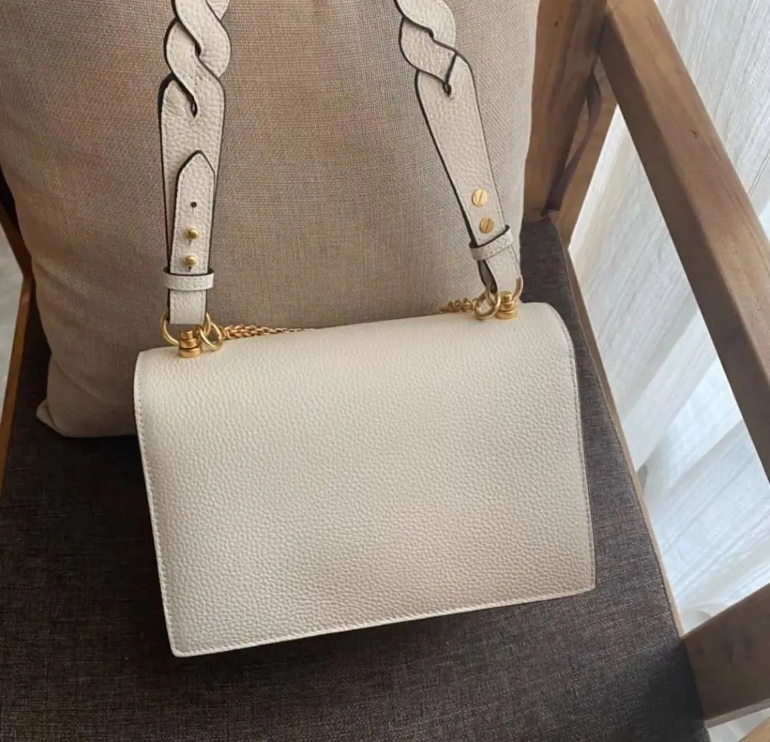Tori Burch Miller White ShoulderBag With OriginalBox - Image 4