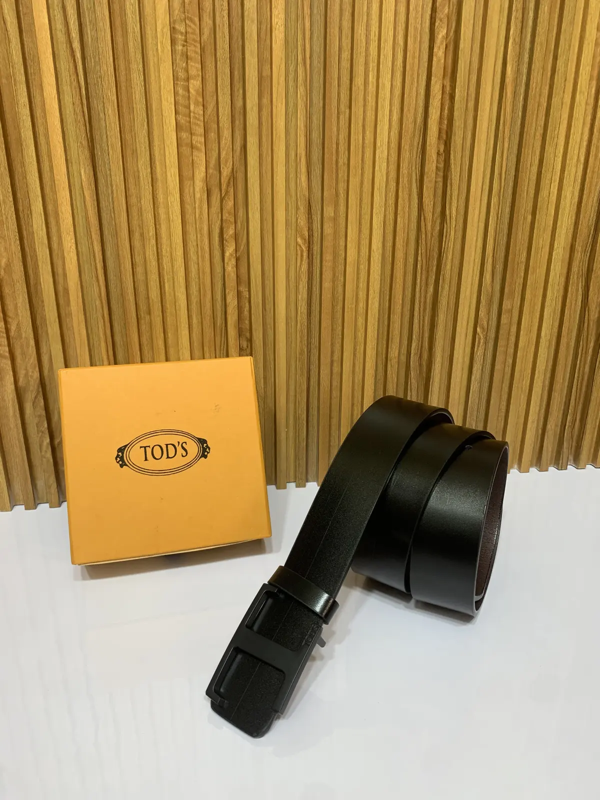 11 TODD'S FULL BLACK PREMIUM QUALITY BELT WITH BOX - Image 5